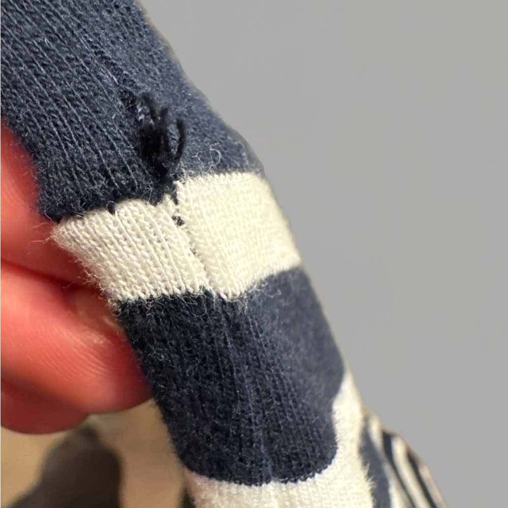 Lauren Ralph Lauren petite dress- navy blue & white stripes - size P medium - Picture 11 of 12